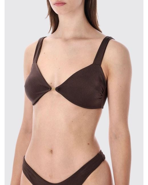 MATINEÉ Natural Triangle Bikini With V-Neck And Brazilian Briefs