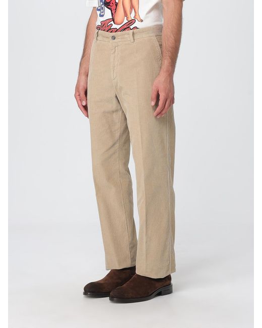 Dolce & Gabbana Natural Dolce &Amp Gabbana Straight Corduroy Trousers for men