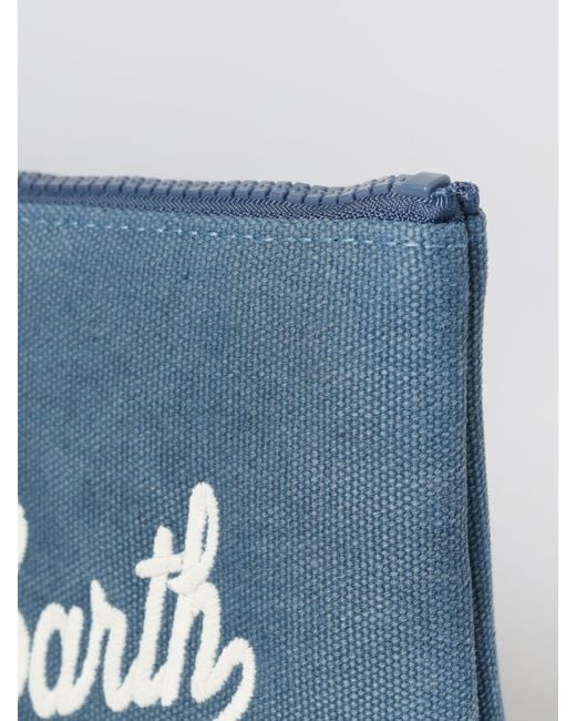 Mc2 Saint Barth Blue Cotton Blend Aline Pouch for men