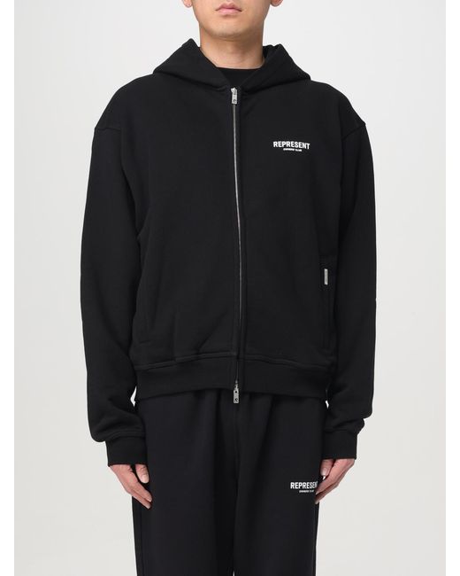 Represent Black Hooded Sweatshirt for men