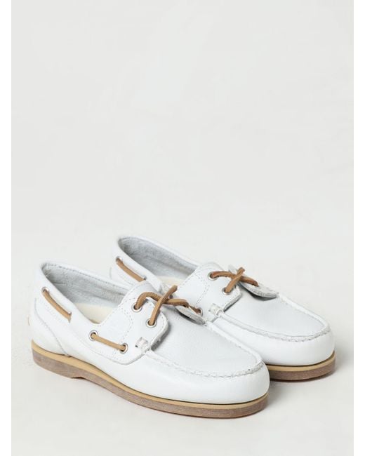Timberland White Loafers