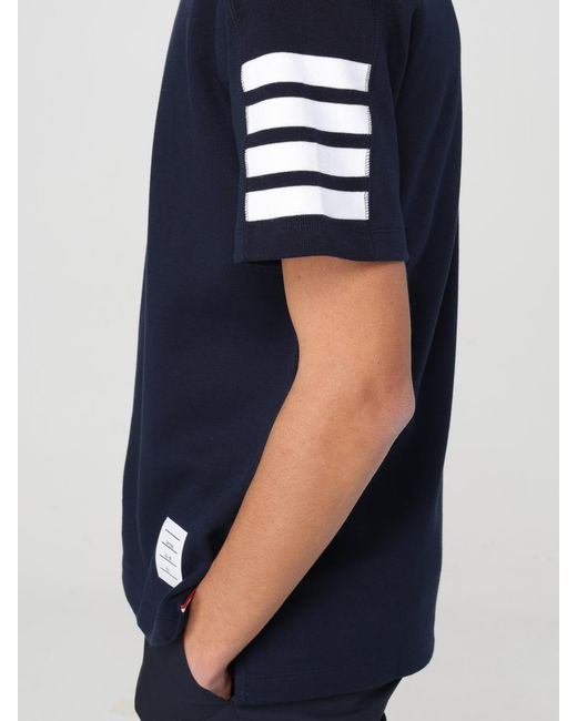 Thom Browne Blue Basic T-Shirt for men