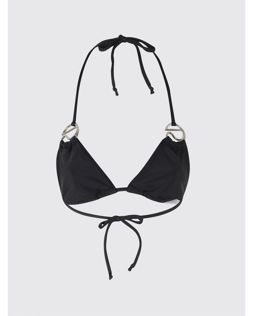 Top De Bikini De Poliamida Coperni de color Black