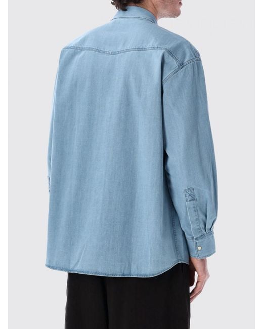 Camicia di Studio Nicholson in Blue da Uomo
