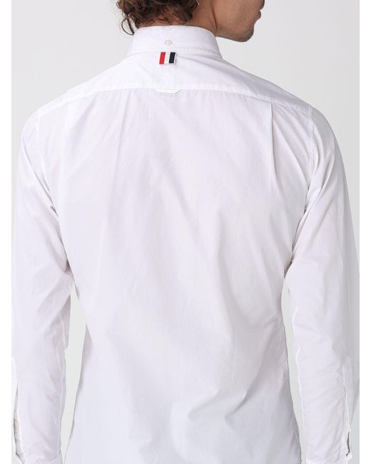 Thom Browne White Classic Cotton Poplin Shirt for men