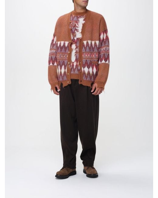 Laneus Red Cardigan for men