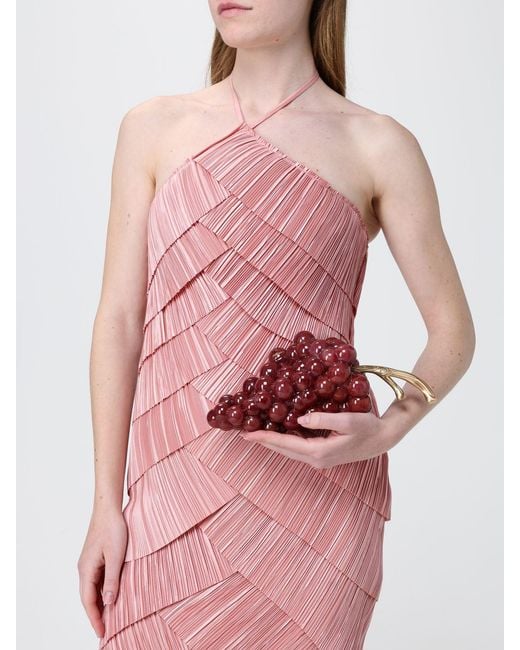 Cult Gaia Red Grape Resin Clutch