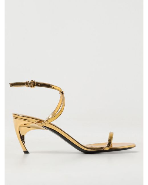 Alexander McQueen Natural Heeled Sandals