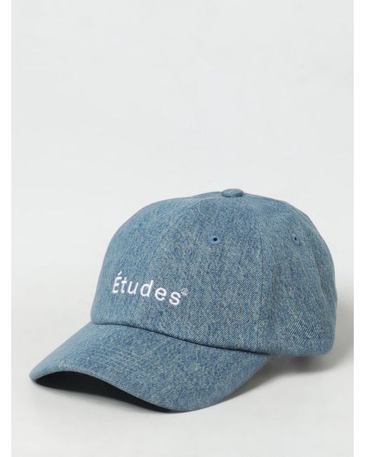 Cappello Études in denim di cotone con logo ricamato di Etudes Studio in Blue da Uomo