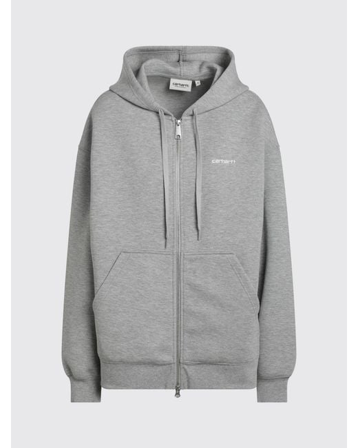 Carhartt Gray Cotton Blend Hoodie