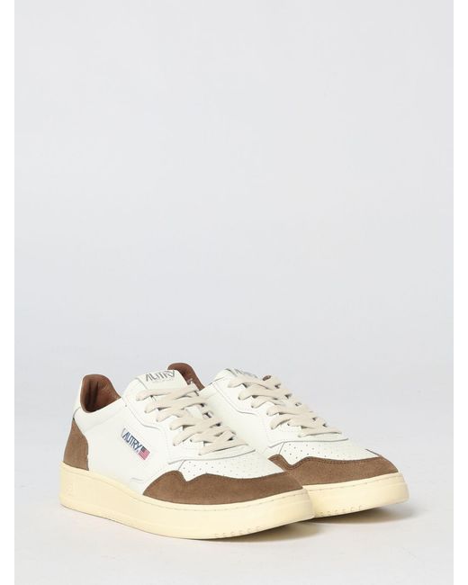 Autry White Medalist Low Sneakers for men