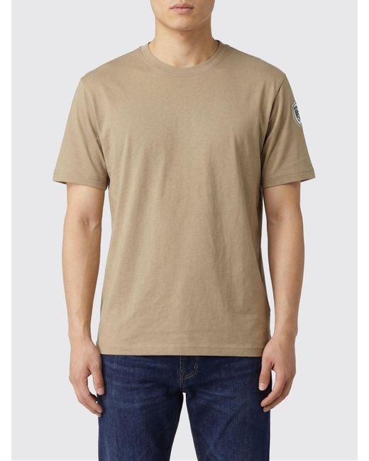 Blauer Natural Cotton T-Shirt With Logo for men