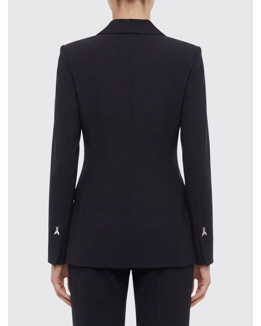 Patrizia Pepe Blue Single-Breasted Polyester Blazer