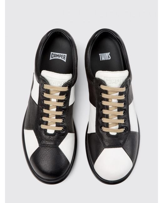 Camper Black Twins Sneakers Leather Colorblocked