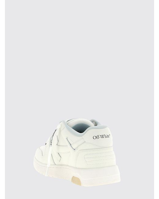 Off-White c/o Virgil Abloh Natural Out Of Office "For Walking" Low-Top Sneakers