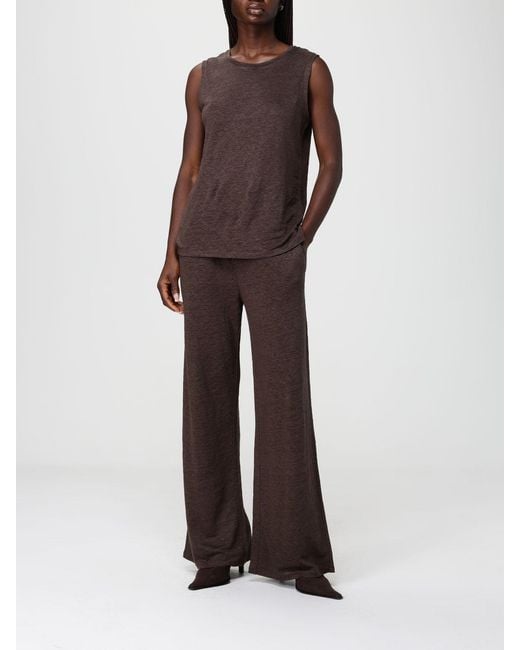 Kangra Brown Linen Knitwear