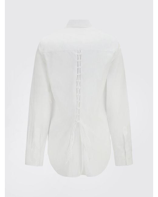 Ermanno Scervino White Classic Cotton Poplin Shirt