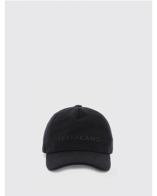 Ferragamo Black Hat for men
