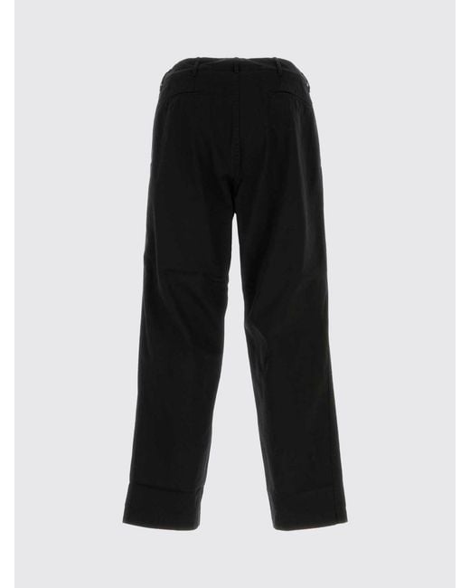 Nanamica Black Slim Fit Cotton Blend Chino Trousers With Belt Loops for men