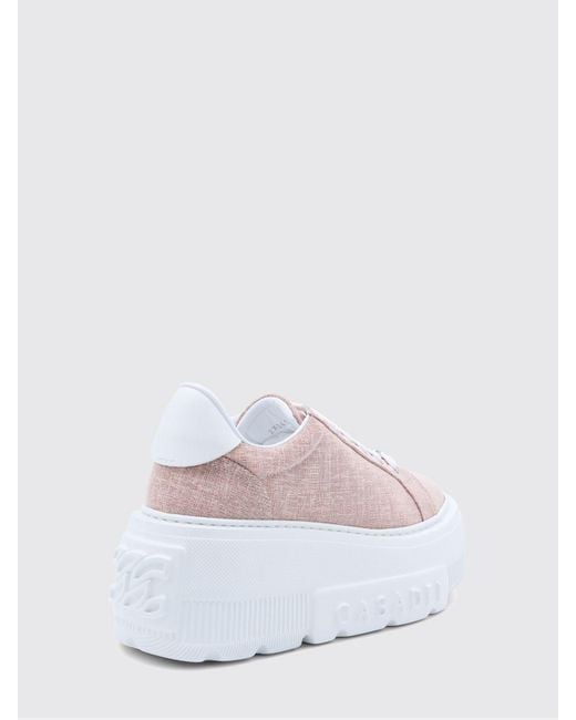 Casadei Pink Nexus Solar Eclipse Wedge Sneakers