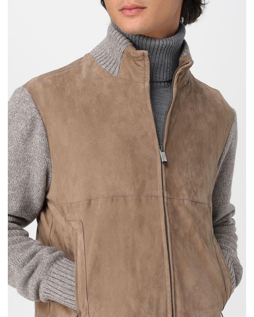 Cardigan di Paul & Shark in Natural da Uomo