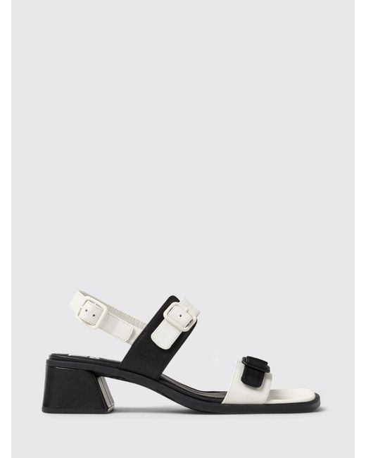 Camper White Twins Leather Sandals