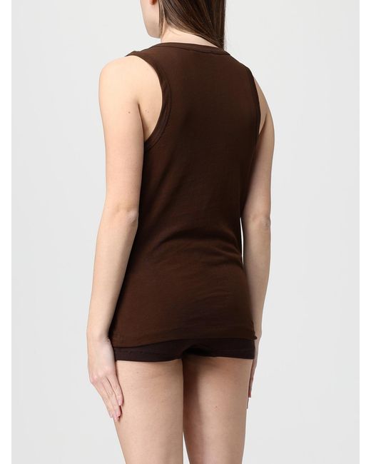 Entire studios Brown Stretch Cotton Top