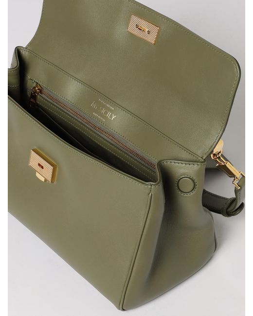 Dolce & Gabbana Green Dolce &Amp Gabbana My Sicily Plongé Leather Bag