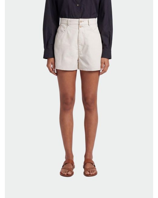 Lemaire White Shorts