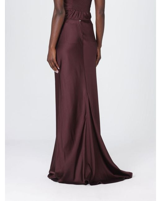 Liu Jo Purple Satin Skirt