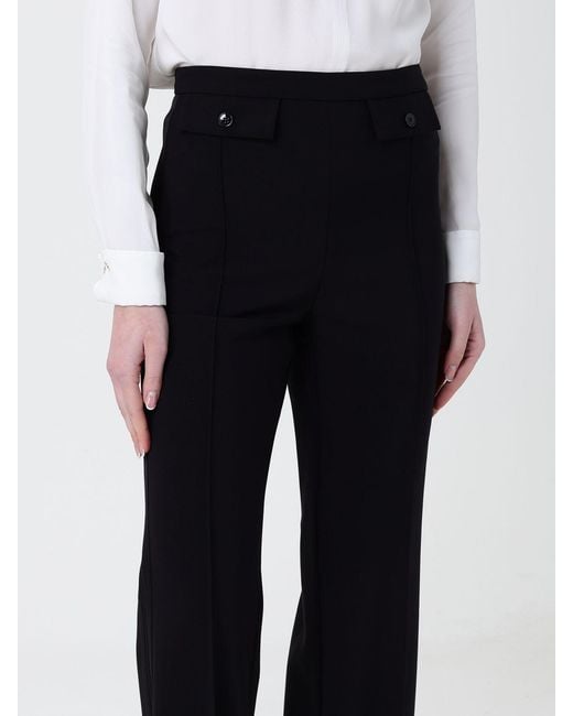 Elisabetta Franchi Black Classic Crepe Trousers