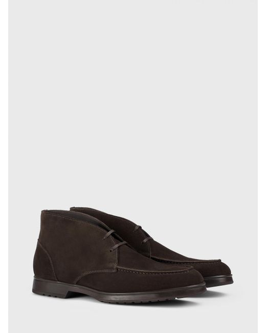 Doucal's White Suede Desert Boots for men