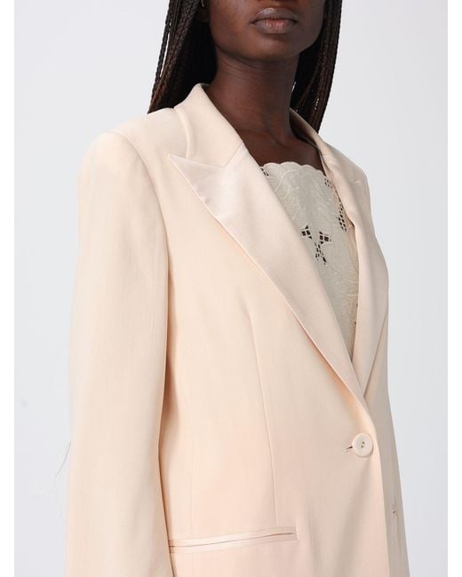 Twinset Natural Single Breasted Blazer