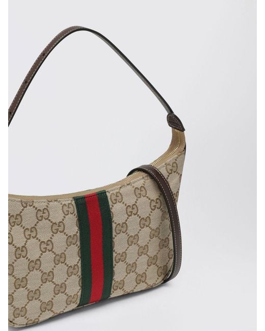 Gucci White Lunetta Gg Jacquard Canvas Bag for men