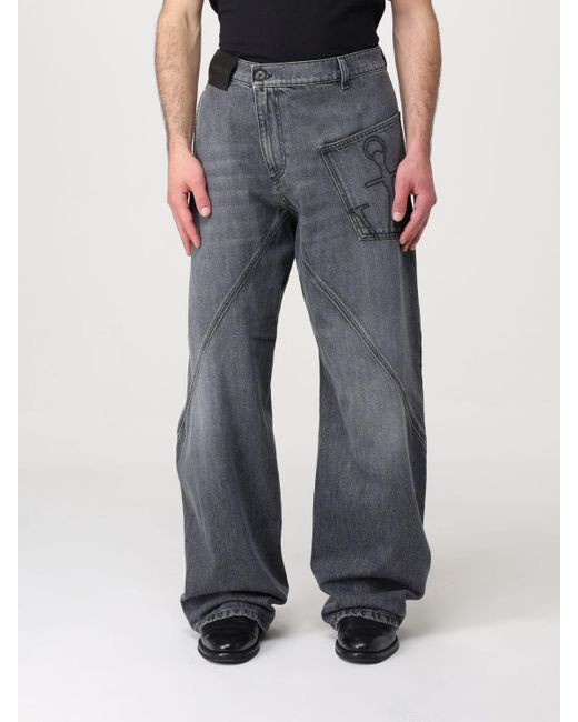 Jeans di J.W. Anderson in Gray da Uomo