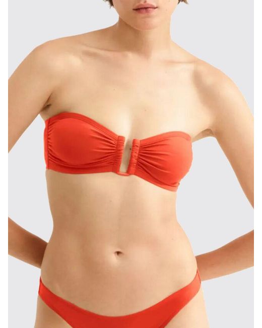 Eres Orange Ultra Polyamide Bikini Top