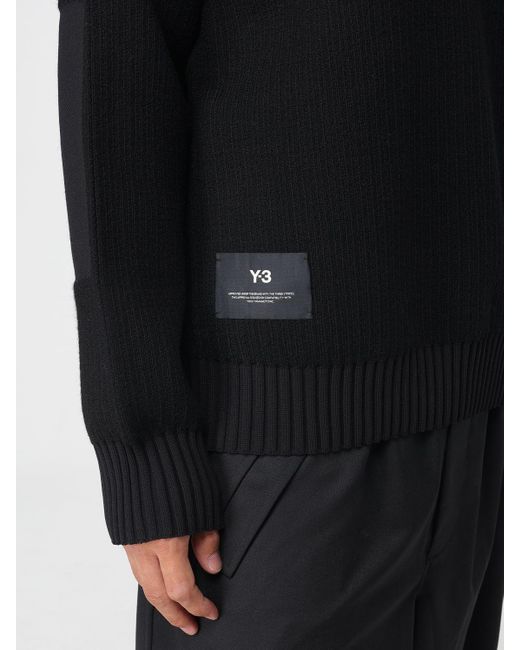 Maglione A Girocollo di Y-3 in Black da Uomo