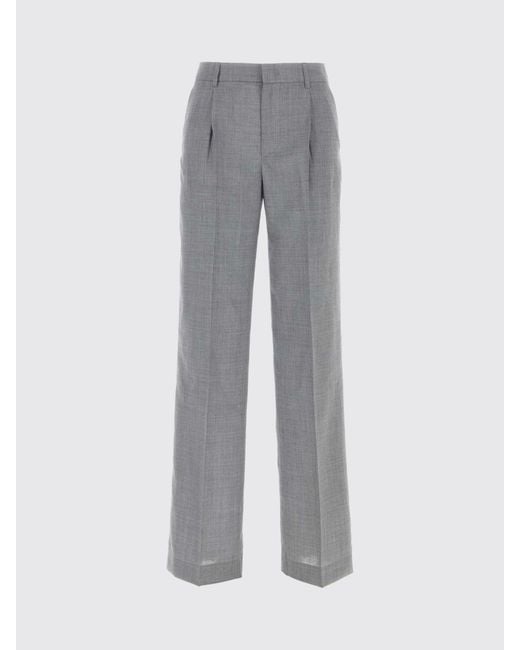 PT Torino Gray Virgin Wool Tailored Trousers