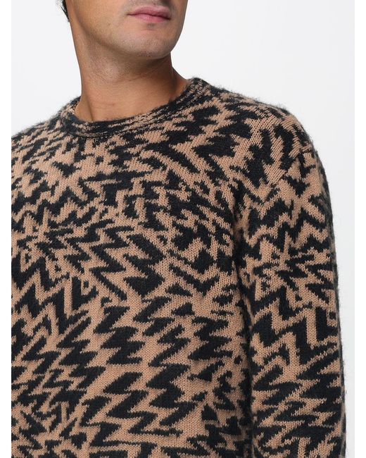 Laneus Black Sweater for men