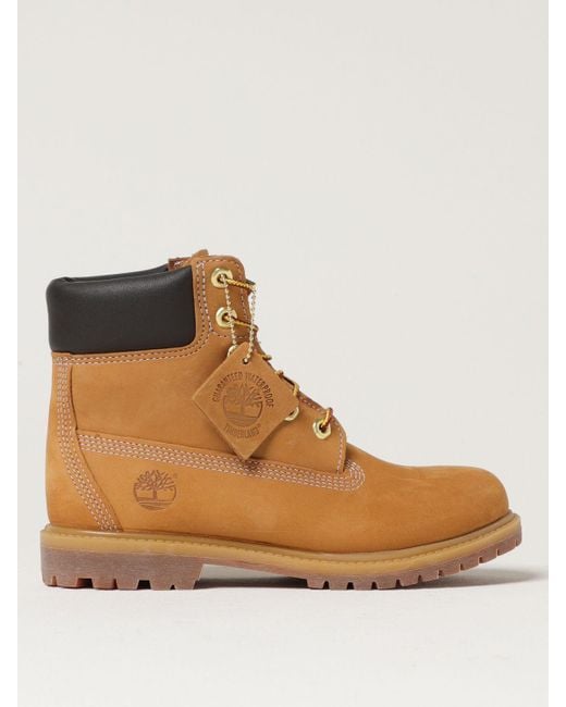Timberland Brown Flat Ankle Boots
