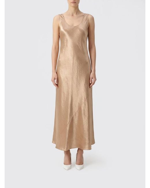 Max Mara Natural Satin Midi Dress