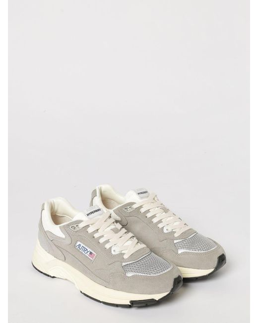 Autry White Hyperway Mesh And Suede Sneakers for men