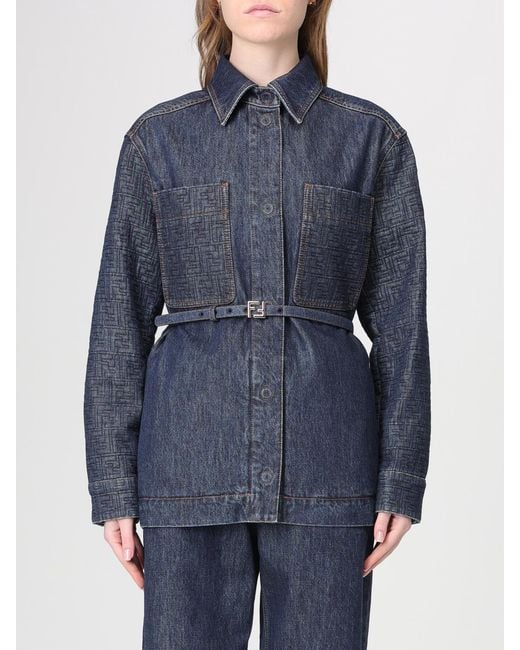 Fendi Blue Denim Jacket