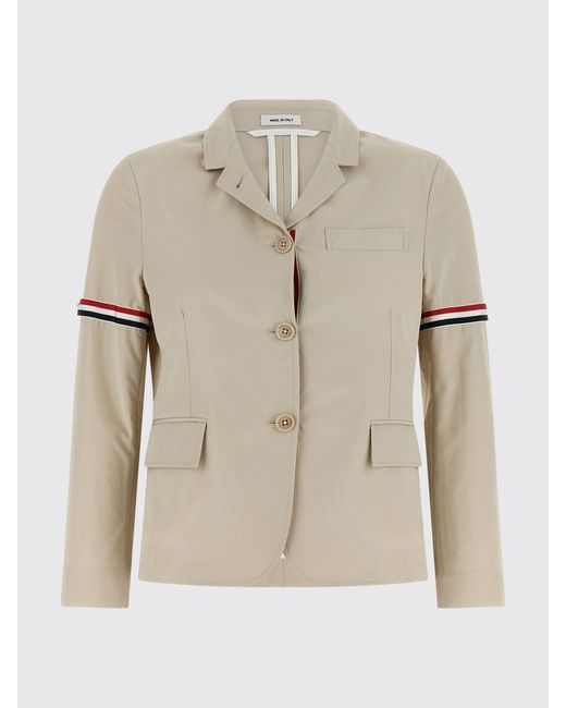 Thom Browne Natural Cotton Single-Breasted Blazer