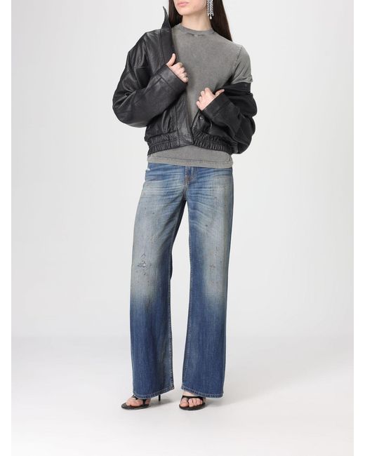 Acne Blue Wide-Leg Jeans