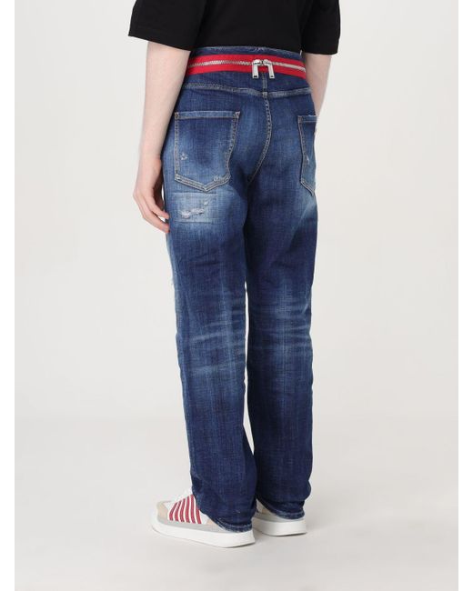 Jeans in denim distressed di DSquared² in Blue da Uomo