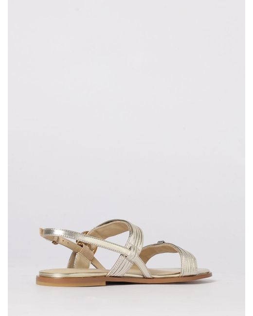 Pinko White Milly 08 Leather Sandal