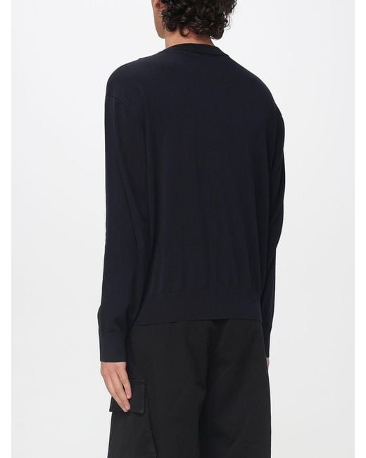 Laneus Blue Cotton Knit Top for men