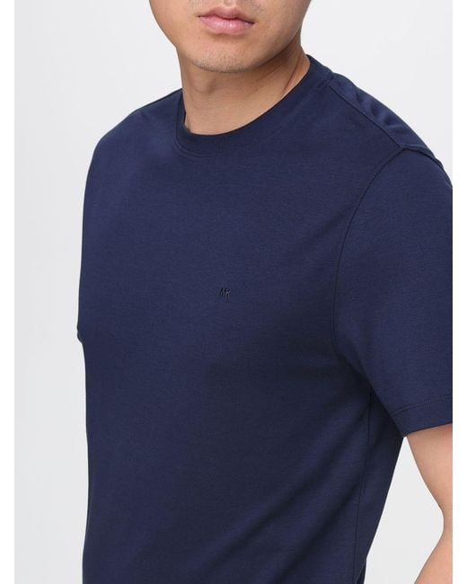 Michael Kors Blue Organic Cotton T-Shirt for men