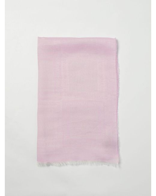Sciarpa Con Logo di Emporio Armani in Pink